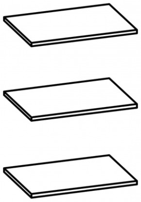 Полки арт. П107 для артикула 107 (3 шт.) в Игриме - igrim.ok-mebel.com | фото