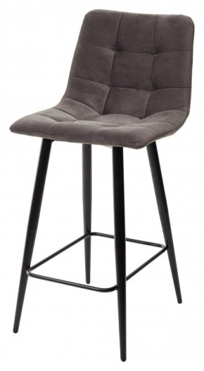 Полубарный стул CHILLI-QB графит #14, велюр / черный каркас (H=66cm) М-City в Игриме - igrim.ok-mebel.com | фото