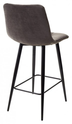 Полубарный стул CHILLI-QB графит #14, велюр / черный каркас (H=66cm) М-City в Игриме - igrim.ok-mebel.com | фото 4