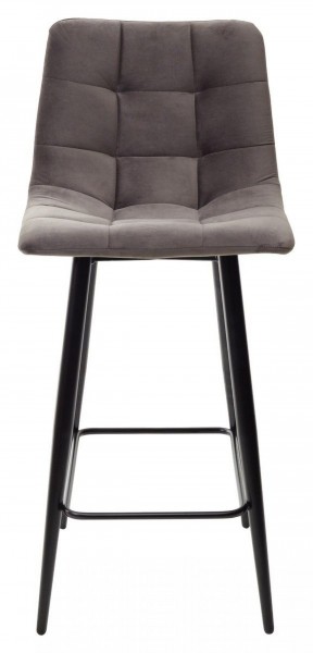 Полубарный стул CHILLI-QB графит #14, велюр / черный каркас (H=66cm) М-City в Игриме - igrim.ok-mebel.com | фото 5