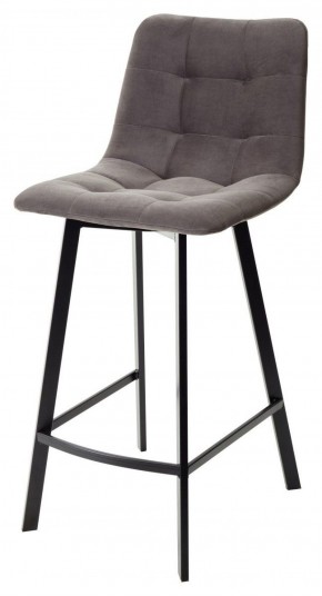 Полубарный стул CHILLI-QB SQUARE графит #14, велюр / черный каркас (H=66cm) М-City в Игриме - igrim.ok-mebel.com | фото