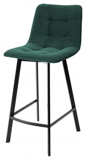 Полубарный стул CHILLI-QB SQUARE зеленый #19, велюр / черный каркас (H=66cm) М-City в Игриме - igrim.ok-mebel.com | фото