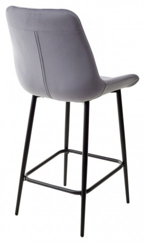 Полубарный стул ХОФМАН, цвет H-14 Серый, велюр / черный каркас H=63cm М-City в Игриме - igrim.ok-mebel.com | фото 5