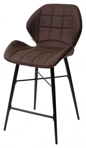 Полубарный стул MARCEL COWBOY-#800 темно-коричневый (H=65cm), ткань микрофибра М-City в Игриме - igrim.ok-mebel.com | фото