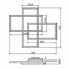 Потолочная люстра Maytoni Line MOD016CL-L80BK в Игриме - igrim.ok-mebel.com | фото 2