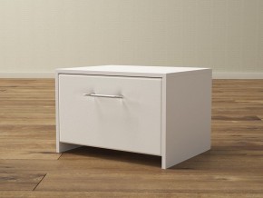 PROxSON Тумба Varna (ЛДСП Белая+экокожа Белый/Белый) 51x40 в Игриме - igrim.ok-mebel.com | фото