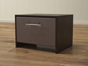 PROxSON Тумба Varna (ЛДСП Венге+экокожа Дуб венге с коричневым) 51x40 в Игриме - igrim.ok-mebel.com | фото