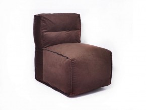 Прямое модульное бескаркасное кресло Комфорт (Шоколад велюр) в Игриме - igrim.ok-mebel.com | фото