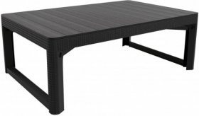 Раскладной стол Лион с регулируемой высотой столешницы (Lyon rattan table) графит (h400/650) в Игриме - igrim.ok-mebel.com | фото 2