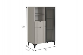 РИЧ Комод 2 со стеклом в Игриме - igrim.ok-mebel.com | фото 2