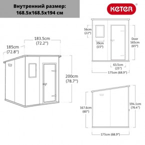 Сарай Манор Пентхаус 6x6 (MANOR PENT 6x6) в Игриме - igrim.ok-mebel.com | фото 3