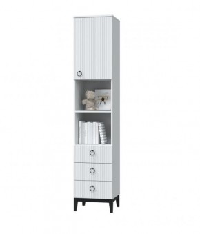 ШАРЛИЗ Шкаф для книг (Белое сияние/Белый снег) в Игриме - igrim.ok-mebel.com | фото