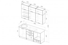 ШЕЛЛИ Кухонный гарнитур Макси 1800 мм в Игриме - igrim.ok-mebel.com | фото 2