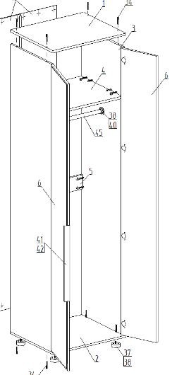 Шкаф 2-ств. для одежды "Лео" в Игриме - igrim.ok-mebel.com | фото 2