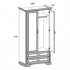 Шкаф 2DG2S, MONAKO, цвет Сосна винтаж/дуб анкона в Игриме - igrim.ok-mebel.com | фото 3