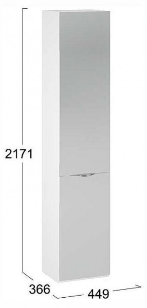 Шкаф для белья Глосс СМ-319.07.012 в Игриме - igrim.ok-mebel.com | фото 4