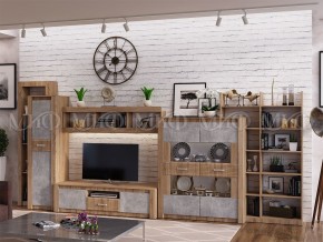 ТЕРРА Шкаф для посуды  (Бетон темный/дуб сонома) в Игриме - igrim.ok-mebel.com | фото 3