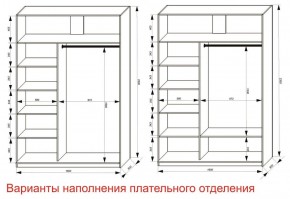 Шкаф-купе 1600 серии SOFT D8+D2+B2+PL4 (2 ящика+F обр.штанга) профиль «Графит» в Игриме - igrim.ok-mebel.com | фото 7