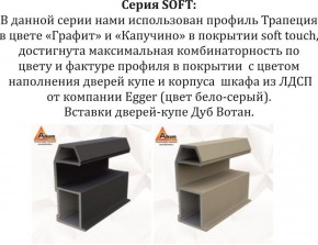 Шкаф-купе 1800 серии SOFT D1+D3+B2+PL1 (2 ящика+1штанга) профиль «Графит» в Игриме - igrim.ok-mebel.com | фото 11