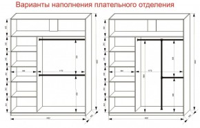 Шкаф-купе 1800 серии SOFT D6+D6+B2+PL3 (2 ящика+2штанги) профиль «Капучино» в Игриме - igrim.ok-mebel.com | фото 8