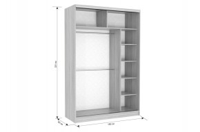 Шкаф-купе Гранд 1-600 бабочки в Игриме - igrim.ok-mebel.com | фото 3