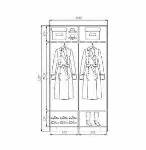 Шкаф-купе ХИТ 22-4-12/2-55 (420) в Игриме - igrim.ok-mebel.com | фото 3