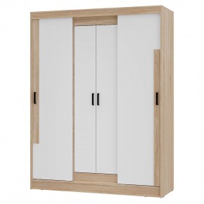 Шкаф-купе Смарт ШКК-06 (дуб сонома/белый) в Игриме - igrim.ok-mebel.com | фото 2