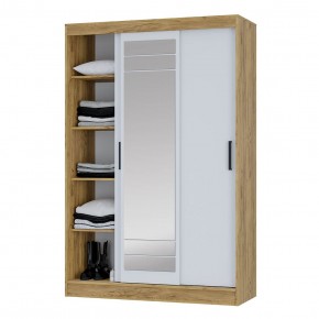 Шкаф-купе Тео ШКК-02 (крафт/белый) в Игриме - igrim.ok-mebel.com | фото 4