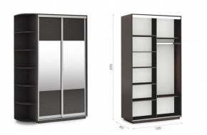 Шкаф-купе Тетрис 120/220 (КК) Венге в Игриме - igrim.ok-mebel.com | фото 1