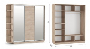 Шкаф-купе Тетрис 180/240 (ДЗД) Дуб сонома в Игриме - igrim.ok-mebel.com | фото