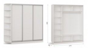 Шкаф-купе Тетрис 210/240 (ДДД) Белый жемчуг в Игриме - igrim.ok-mebel.com | фото