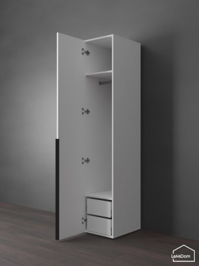 Шкаф Linnea MHR-1-3 2050х400х510 (Белый-М 11.1.2) в Игриме - igrim.ok-mebel.com | фото 5