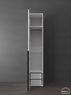 Шкаф Linnea MHR-1-3 2050х400х510 (Белый-М 11.1.2) в Игриме - igrim.ok-mebel.com | фото 6