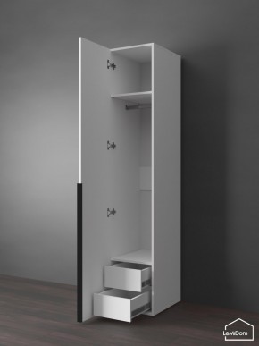 Шкаф Linnea MHR-1-3 2050х400х510 (Белый-М 11.1.2) в Игриме - igrim.ok-mebel.com | фото 7