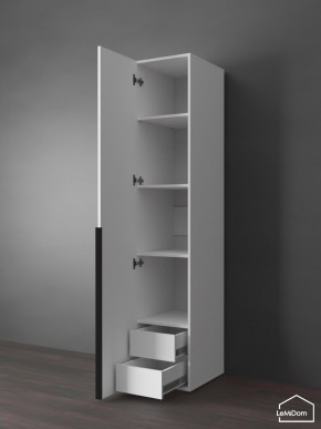 Шкаф Linnea MHR-1-3 2050х400х510 (Белый-М 11.1.2) в Игриме - igrim.ok-mebel.com | фото 6