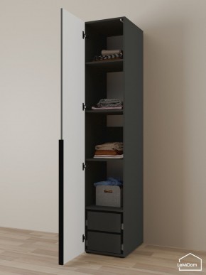 Шкаф Linnea MHR-1-4 2050х400х510 (Графит-М 11.1.25) в Игриме - igrim.ok-mebel.com | фото 5