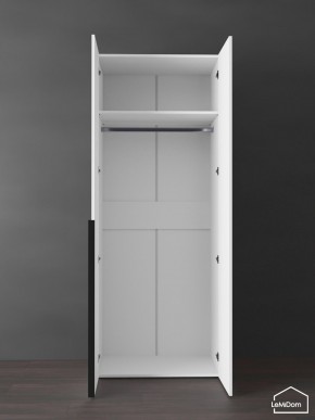 Шкаф Linnea MHR-2 2050х800х510 (Белый-М 11.1.2) в Игриме - igrim.ok-mebel.com | фото 4