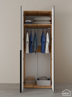 Шкаф Linnea MHR-2 2050х800х510 (ДВ-М 11.1.25) в Игриме - igrim.ok-mebel.com | фото 4