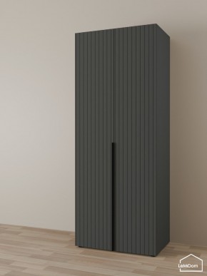 Шкаф Linnea MHR-2 2050х800х510 (Графит-М 11.1.25) в Игриме - igrim.ok-mebel.com | фото