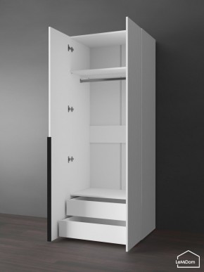 Шкаф Linnea MHR-2-3 2050х800х510 (Белый-М 11.1.2) в Игриме - igrim.ok-mebel.com | фото 5