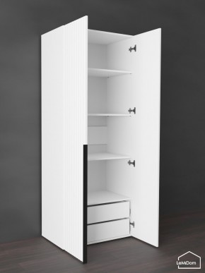 Шкаф Linnea MHR-2-4 2050х800х510 (Белый-М 11.1.2) в Игриме - igrim.ok-mebel.com | фото 6