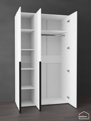 Шкаф Linnea MHR-3-1 2050х1200х510 (Белый-М 11.1.2) в Игриме - igrim.ok-mebel.com | фото 4