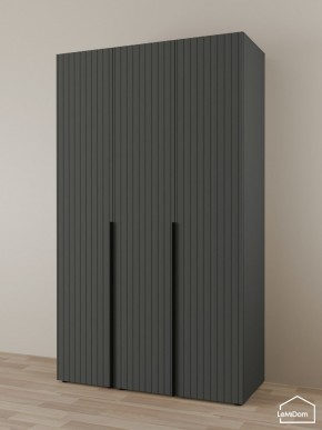 Шкаф Linnea MHR-3-1 2050х1200х510 (Графит-М 11.1.25) в Игриме - igrim.ok-mebel.com | фото