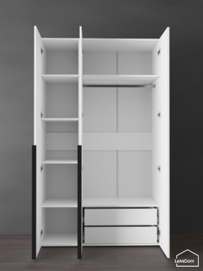 Шкаф Linnea MHR-3-2 2050х1200х510 (Белый-М 11.1.2) в Игриме - igrim.ok-mebel.com | фото 5