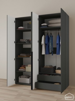 Шкаф Linnea MHR-4-2 2050х1600х510 (Графит-М 11.1.25) в Игриме - igrim.ok-mebel.com | фото 5