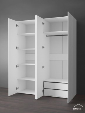 Шкаф Linnea MHR-4PO-2 2050х1600х510 (Белый-М 11.1.1) в Игриме - igrim.ok-mebel.com | фото 5