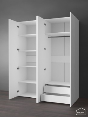 Шкаф Linnea MHR-4PO-2 2050х1600х510 (Белый-М 11.1.1) в Игриме - igrim.ok-mebel.com | фото 6