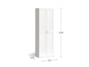 Шкаф МАКС двухдверный, цвет белый в Игриме - igrim.ok-mebel.com | фото 3