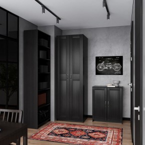 Шкаф МАКС двухстворчатый, цвет Дуб Венге в Игриме - igrim.ok-mebel.com | фото 4