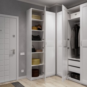 Шкаф МАКС однодверный узкий, цвет белый в Игриме - igrim.ok-mebel.com | фото 4